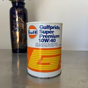Vintage Gulfpride Super Premium 10W/40 Motor oil